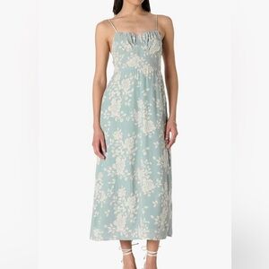 NWT The Drop- Linea Spaghetti Strap Dress, Iceberg Floral
